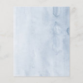Dusty Blue Floral Brautparty (Rückseite)