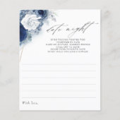 Dusty Blue Floral Brautparty (Vorderseite)