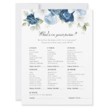 Dusty Blue Floral Brautparty