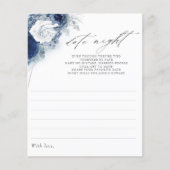 Dusty Blue Floral Brautparty (Vorderseite)