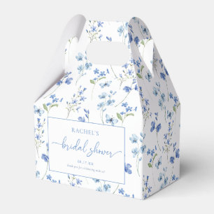 Dusty Blue Floral Brautparty Fevor Boxes Geschenkschachtel