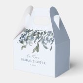 Dusty Blue Floral Brautparty Geschenkschachtel (Rückseite)