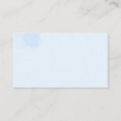 Dusty Blue Floral Brautparty Raffle Begleitkarte (Rückseite)