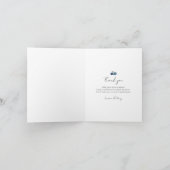 Dusty blue floral Danke Cards (Innenseite)