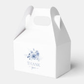Dusty Blue Floral "Danke schön" Gefälligkeitsbox Geschenkschachtel (Vorderseite)