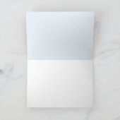 Dusty Blue Floral Dankeskarte (Innenseite)