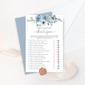 Dusty blue floral Das Hochzeitsschuhspiel