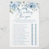 Dusty blue floral Das Hochzeitsschuhspiel (Vorderseite)