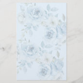 Dusty blue floral Das Hochzeitsschuhspiel (Rückseite)