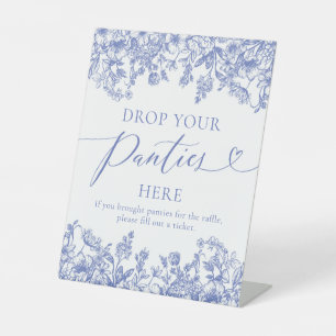 Dusty Blue Floral Drop Ihre Panties Hier Spielezei Sockelschild