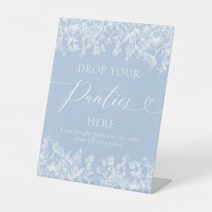 Dusty Blue Floral Drop Ihre Panties Hier Spielezei Sockelschild