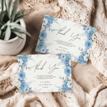 Dusty Blue Floral Elegante Wedding