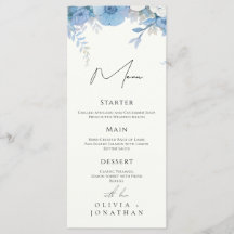 Dusty Blue Floral Elegante Wedding