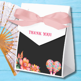 Dusty Blue Floral Fiesta Mexikanisches Brautparty Geschenkschachtel