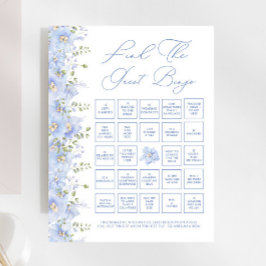 Dusty Blue Floral Finden Sie das Bingo Game