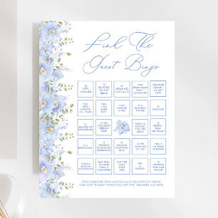 Dusty Blue Floral Finden Sie das Bingo Game