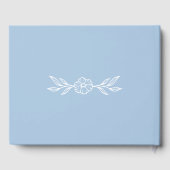 Dusty Blue Floral Fusion Gästebuch (Rückseite)