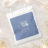 Dusty Blue Floral Gastgeschenk Hochzeit Bag Geschenktütchen (Ausgeschnitten)