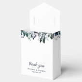 Dusty Blue Floral Gastgeschenk Hochzeit Box Geschenkschachtel (Geöffnet)