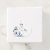 Dusty Blue Floral Greenerity Liebe Herzlich Willko Geschenkanhänger (Beispiel)