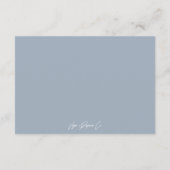 Dusty Blue Floral Greenery Books for Baby Begleitkarte (Rückseite)