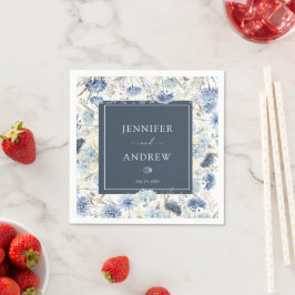 Dusty Blue Floral | Hochzeiten von Blume Serviette
