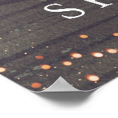 Dusty Blue Floral Pumpkins Brautparty Willkommen Poster (Ecke)