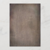 Dusty Blue Floral Rustic Wedding Information Guest Begleitkarte (Rückseite)