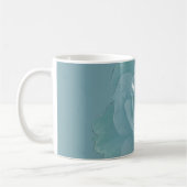 Dusty Blue Floral Vielen Dank Gastgeschenk Hochzei Kaffeetasse (Links)