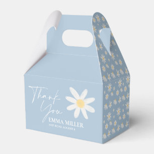 Dusty Blue Floral Vielen Dank Geschenkschachtel
