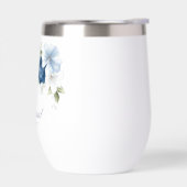 Dusty Blue Floral Wedding Bridesmaid Personalisier (Links)