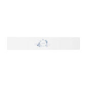 Dusty Blue Floral Wedding Einladung Bly Band (Flach)