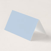 Dusty Blue Floral Wedding Folded Thank You Cards (Rückseite)