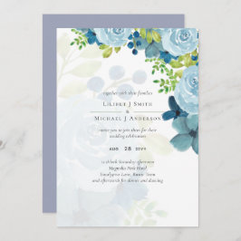 Dusty Blue Floral Wedding Trending Budget