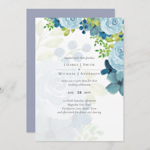 Dusty Blue Floral Wedding Trending Budget