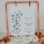 Dusty Blue Floral Wildblume schätzt wie viele Küss Poster<br><div class="desc">Dusty Blue Floral Wildblume Guess Wie viele Kisses Poster</div>