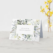 Dusty Blue Florals Bridesmaid Vorschlag Card Karte (Gelbe Blume)