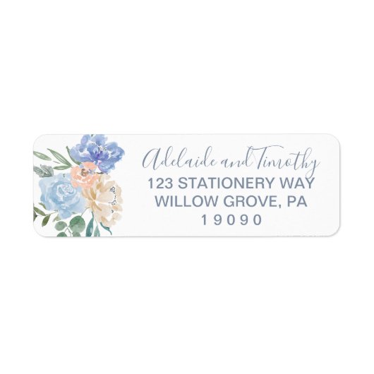 Dusty Blue Florals Wedding (Vorne)