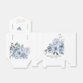 Dusty Blue Flowers Gevor Box Geschenkschachtel (Ungefaltet)