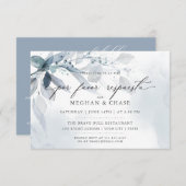Dusty Blue Foliage CUSTOM2 UAWG DETAILS Einladung (Vorne/Hinten)