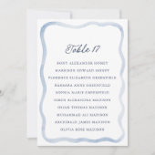 Dusty Blue French Estate Wedding Seating Card  Einladung (Vorderseite)