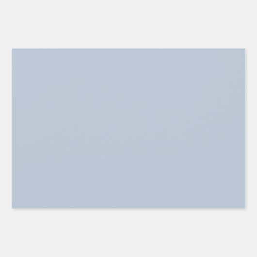 Dusty Blue French Toile Chinoiserie Wrapping Paper Geschenkpapier Set (Vorderseite 3)