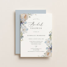 Dusty Blue Garden Floral Brautparty