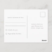 Dusty Blue Garden Floral UAWG Postkarte (Rückseite)