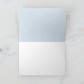 Dusty Blue Geometric Brautparty Danke Karte (Innenseite)