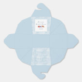 Dusty Blue Gingham Brunch Brautparty Fun Picnic Geschenkschachtel (Ungeklappt)