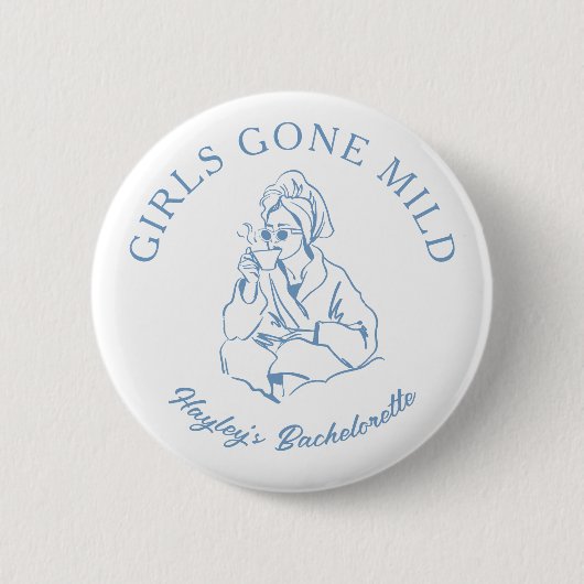Dusty Blue Girls Gone Milde Wellness-Center Bachel Button (Vorderseite)