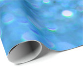 Dusty Blue Glitzer Design Geschenkpapier (Rolleneckpunkt)