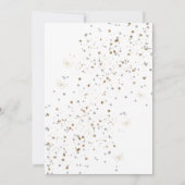 Dusty Blue Gold Quinceañera Save The Date (Rückseite)