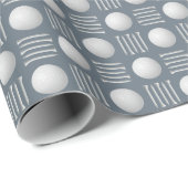 Dusty Blue Golf Ball und T-Shirt Gift Geschenkpapier (Rolleneckpunkt)